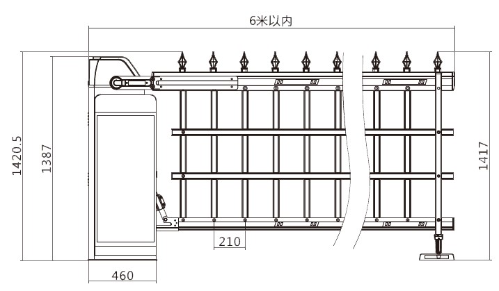 智慧營(yíng)區(qū)專(zhuān)用重型道閘